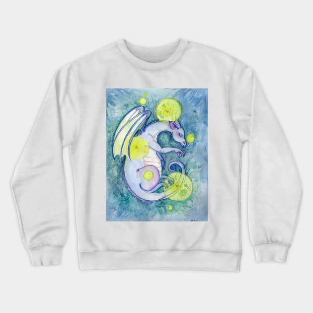 Sleeping Dragon in Clover Crewneck Sweatshirt by Britteny1218